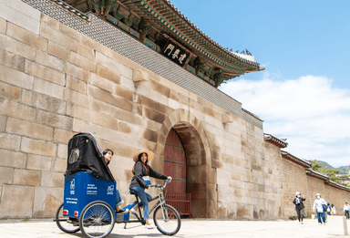 Ride Through Time — Seoul Private Pedicab Tour : Bukchon Anguk Jongno Hanok Village [1h / 2h]