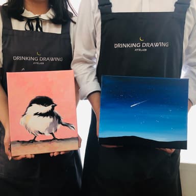 Acrylic one-day class that even beginners can draw easily