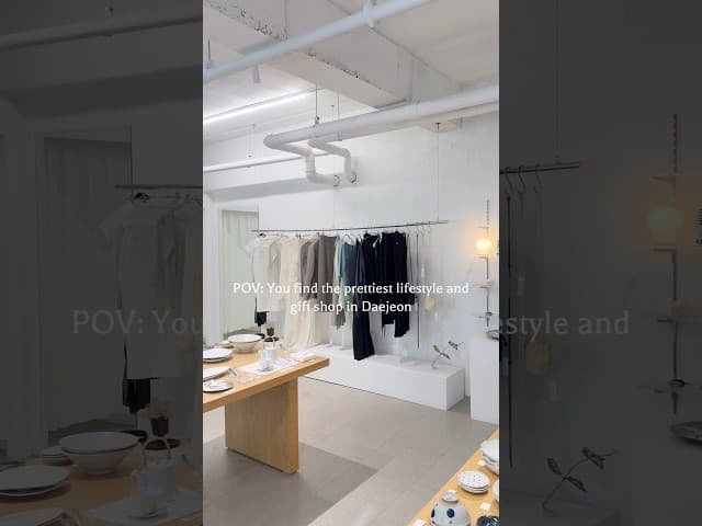 Cute lifestyle & gift shop in daejeon