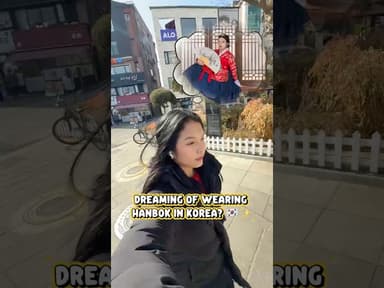 dreaming of wearing hanbok in korea? 🇰🇷✨