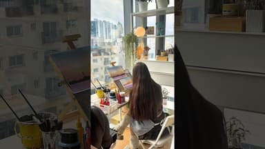 Painting Experience in Gangnam 𝜗𝜚⋆₊˚